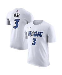 Nike Men's Desmond Bane White Orlando Magic Association Edition Name Number T-Shirt