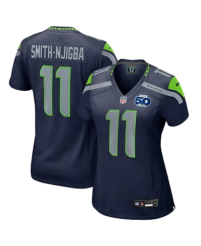 Nike Women'sJaxon Smith-Njigba College Navy Seattle Seahawks Team 50th Season Game Jersey