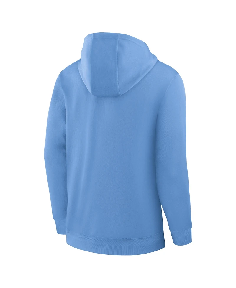 Jordan Men's Carolina Blue North Tar Heels 2025 Coaches Premium Dri-fit Quarter-Zip Hoodie