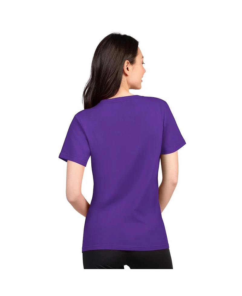 G-iii 4Her by Carl Banks Women's Purple Minnesota Vikings Super-Slim Lightweight Winning Crew T-Shirt