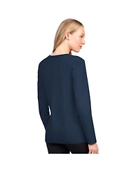 G-iii 4Her by Carl Banks Women's College Navy Seattle Seahawks Best Play Long Sleeve T-Shirt