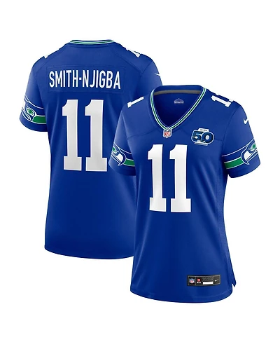 Nike Women'sJaxon Smith-Njigba Royal Seattle Seahawks Alternate 2 50th Season Game Jersey
