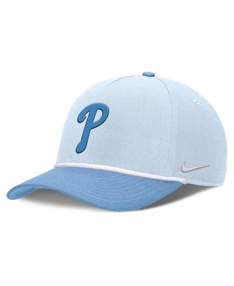 Nike Men's Light Blue Philadelphia Phillies Rise Dri-Fit Adjustable Hat