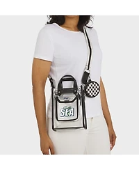 Wear by Erin Andrews Seattle Seahawks Clear Stadium Coin Pouch with Crossbody Purse
