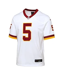 Nike Big Boys and GirlsJayden Daniels White Washington Commanders Game Super Bowl Era Jersey