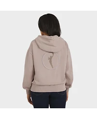Wear by Erin Andrews Women'sTan Wnba Washed Pullover Crewdie