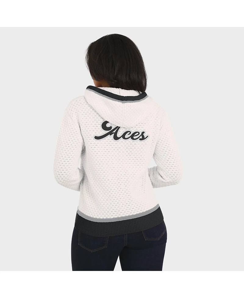 Wear by Erin Andrews Women'sCream Las Vegas Aces Hooded Sweater