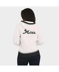 Wear by Erin Andrews Women'sCream Las Vegas Aces Hooded Sweater