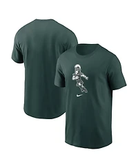 Nike Men's Green Michigan State Spartans Football Sparty Sport T-Shirt