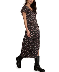 Lucky Brand Women's Flutter Sleeve Midi Dress