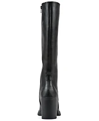 White Mountain Women's Mackle Tall Shaft Wide Calf Block Heel Boots