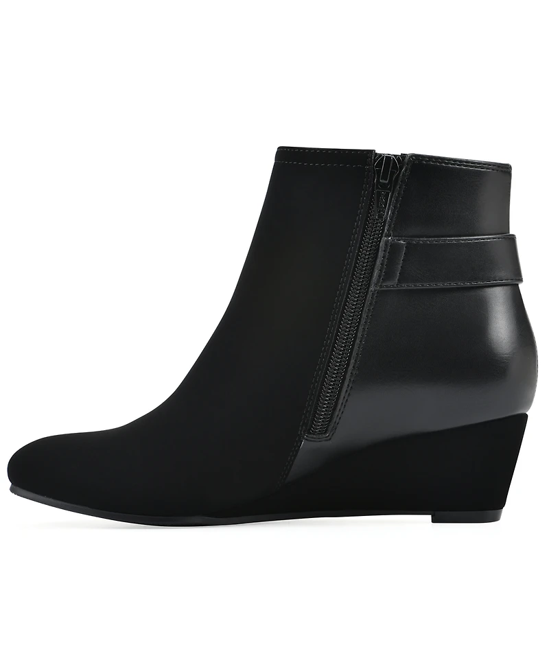 White Mountain Women's Chaise Wedge Booties
