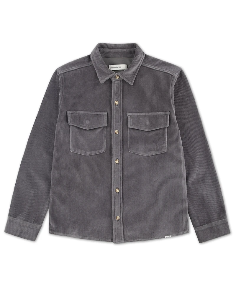 abercrombie kids Boys 5-18 Fine Wale Cord Button Down Shirt