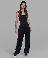 Karl Lagerfeld Paris Women's Pull On Track Pants