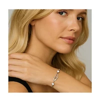 I Love You Bracelet with Cubic Zirconia