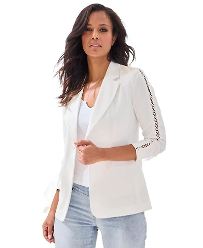 Lascana Women's Crochet Detail Blazer