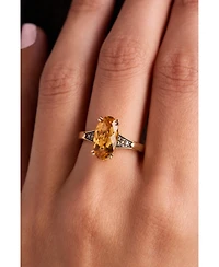 Le Vian Chocolatier Cinnamon Citrine (2-1/2 ct. t.w.) & Chocolate Diamond (1/10 ct. t.w.) Ring in 14k Yellow Gold