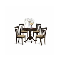 East West Furniture 5 Pc Kitchen Table-Kitchen Dining nook plus 4 Dining Chairs