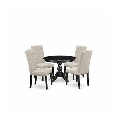East West Furniture 5 Piece Kitchen Table Set