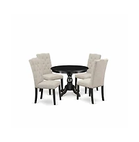 East West Furniture 5 Piece Kitchen Table Set