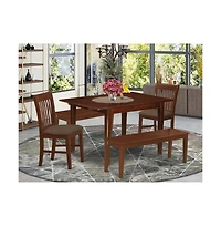 East West Furniture 5 Pc dinette set-small Dining Tables and 4 Kitchen Dining Chairs