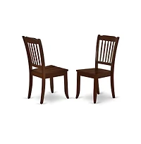 East West Furniture Dining Room Set Mahogany