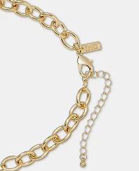 I.n.c. International Concepts Heart Charm Imitation Pearl Beaded Statement Necklace, 16" + 3" extender, Macy's Exclusive