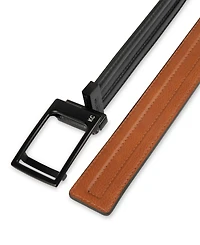 Kenneth Cole Reaction Men's Reversible Compression Plaque Locking Buckle Belt