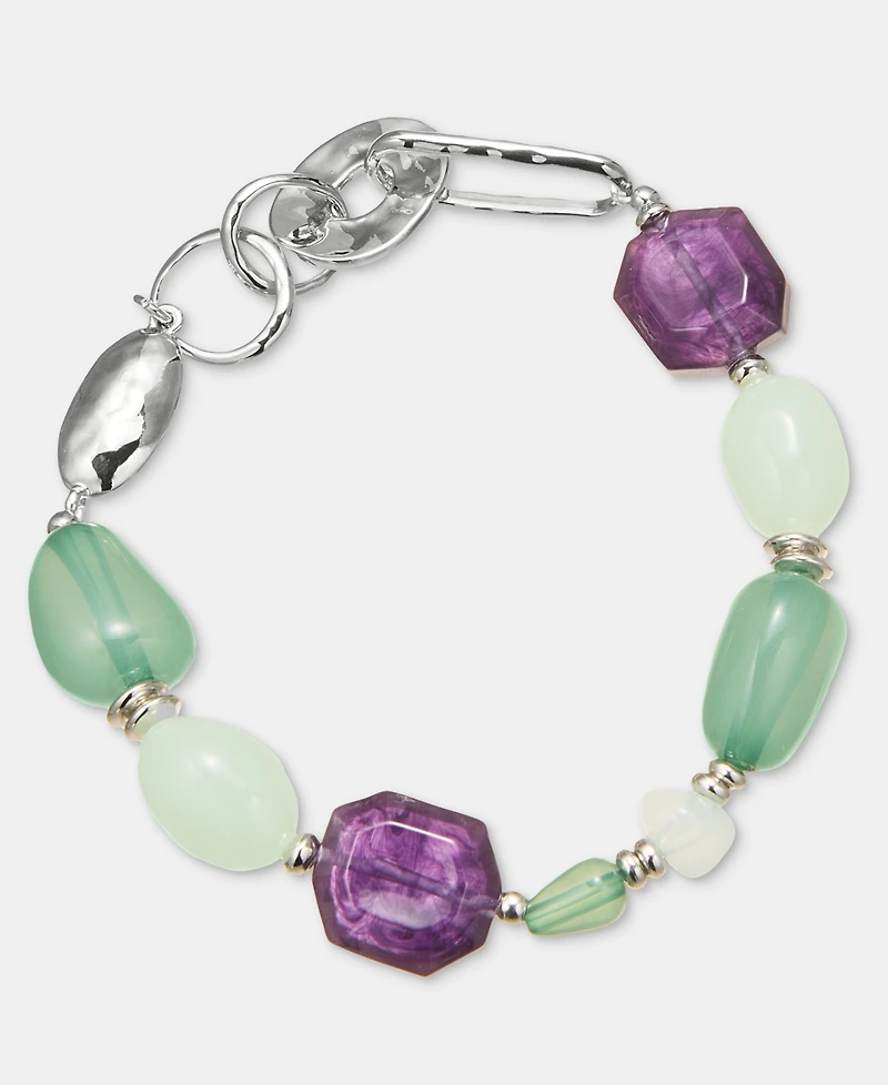 Style & Co 2-Pc. Set Multi-Stone Beaded Stretch Bracelets, Macy's Exclusive