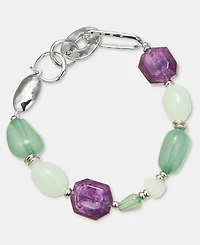 Style & Co 2-Pc. Set Multi-Stone Beaded Stretch Bracelets, Macy's Exclusive