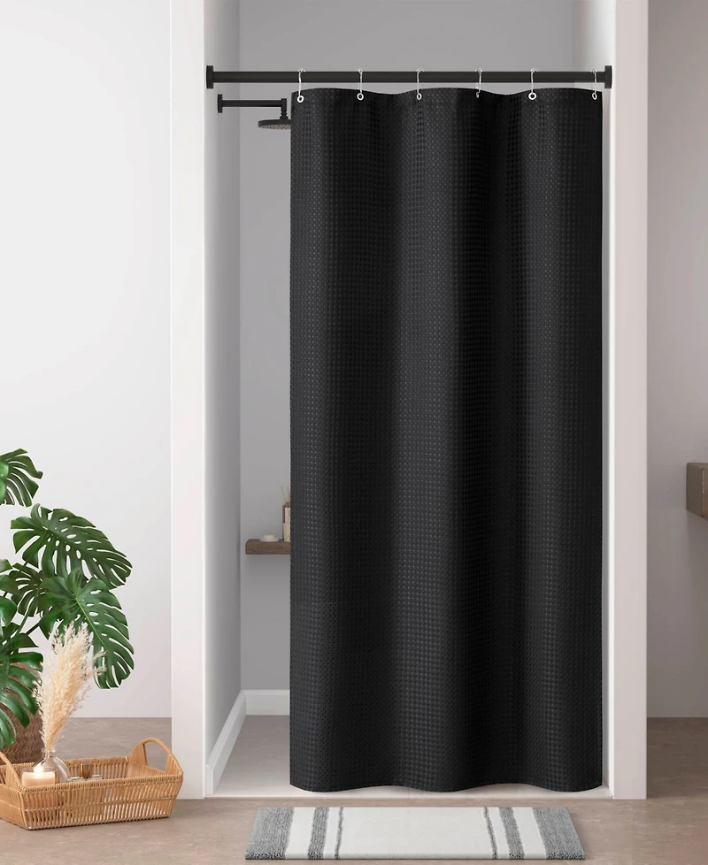 Madison Park Arbor Waffle Shower Curtain, 72" x