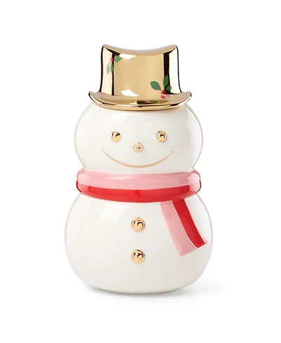 Kate Spade Be Jolly Snowman Cookie Jar