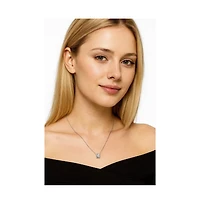 Cubic Zirconia Heart Pendant Necklace