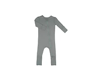 Baby Grey By Everly Convertible Romper Fitted Long Sleeve Pajama
