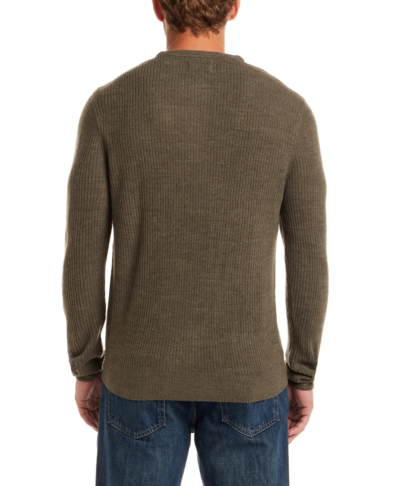 Weatherproof Vintage Men's Soft Touch Henley Sweater