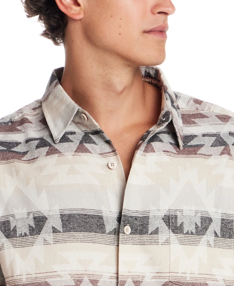 Weatherproof Vintage Men's Southwest Jacquard Overshirt