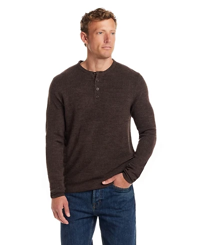 Weatherproof Vintage Men's Soft Touch Henley Sweater