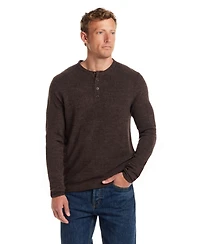 Weatherproof Vintage Men's Soft Touch Henley Sweater