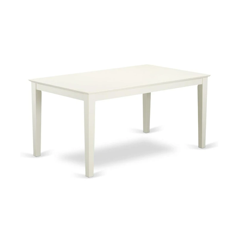 East West Furniture Dining Room Set Linen White