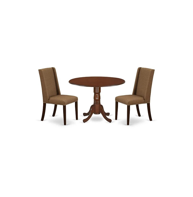 East West Furniture Dining Room Set Mahogany