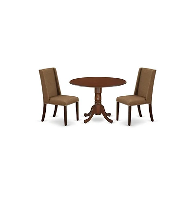 East West Furniture Dining Room Set Mahogany