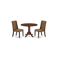 East West Furniture Dining Room Set Mahogany