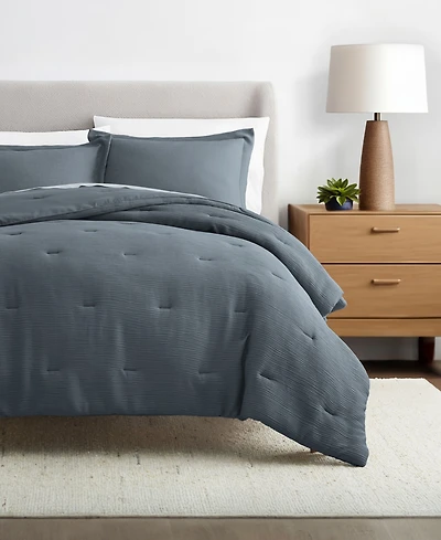 Ienjoy Home Cloud Weave Gauze 3-Pc. Comforter Set, King/ California King