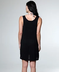 J Valdi Women's Sleeveless Ring Tank Coverup Dress