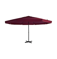 vidaXL Garden Parasol Bordeaux Red Polyester, Aluminum Extra Large