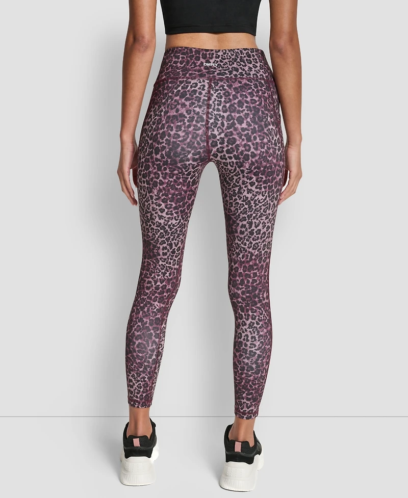 Dkny Sport Women's Printed High-Waist 7/8 Tights