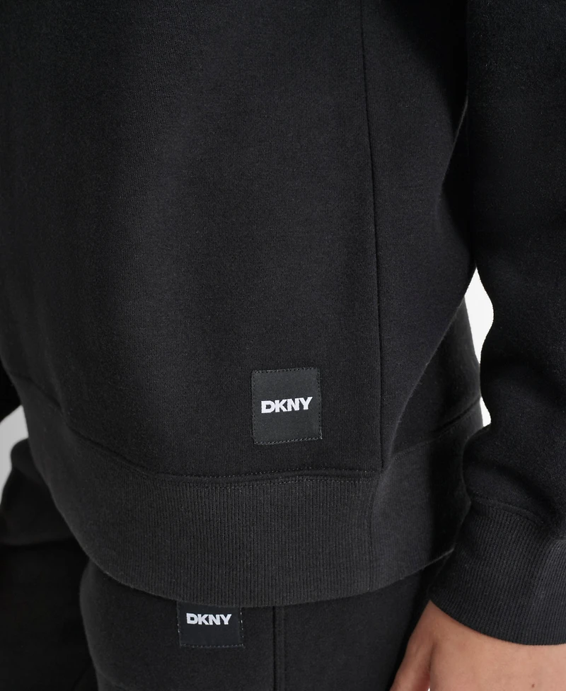 Dkny Women's Tonal Logo Patch Crewneck Sweatshirt