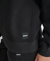 Dkny Women's Tonal Logo Patch Crewneck Sweatshirt