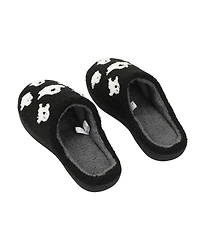 Generic Halloween Ghosts Black Slippers - L