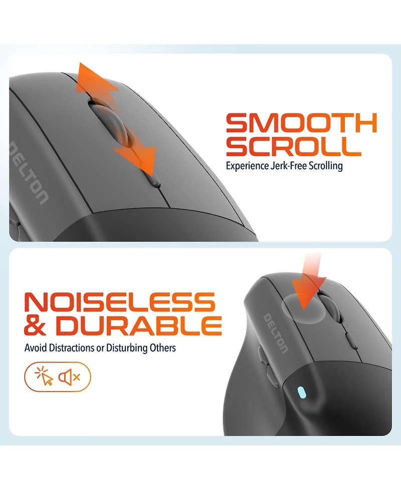 Delton KB250 Wireless Ergo Keyboard and S38 Wireless Mouse